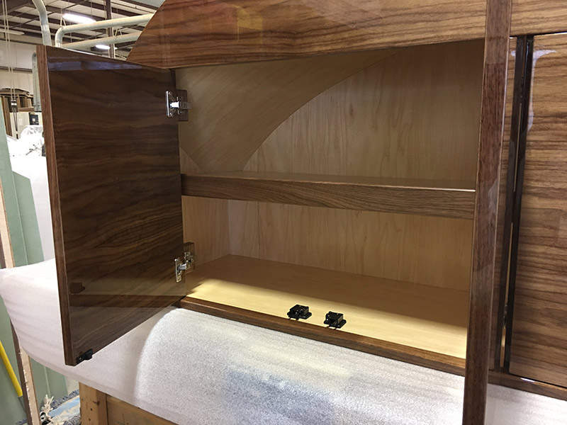 lightweight wooden cabinetry for yacht